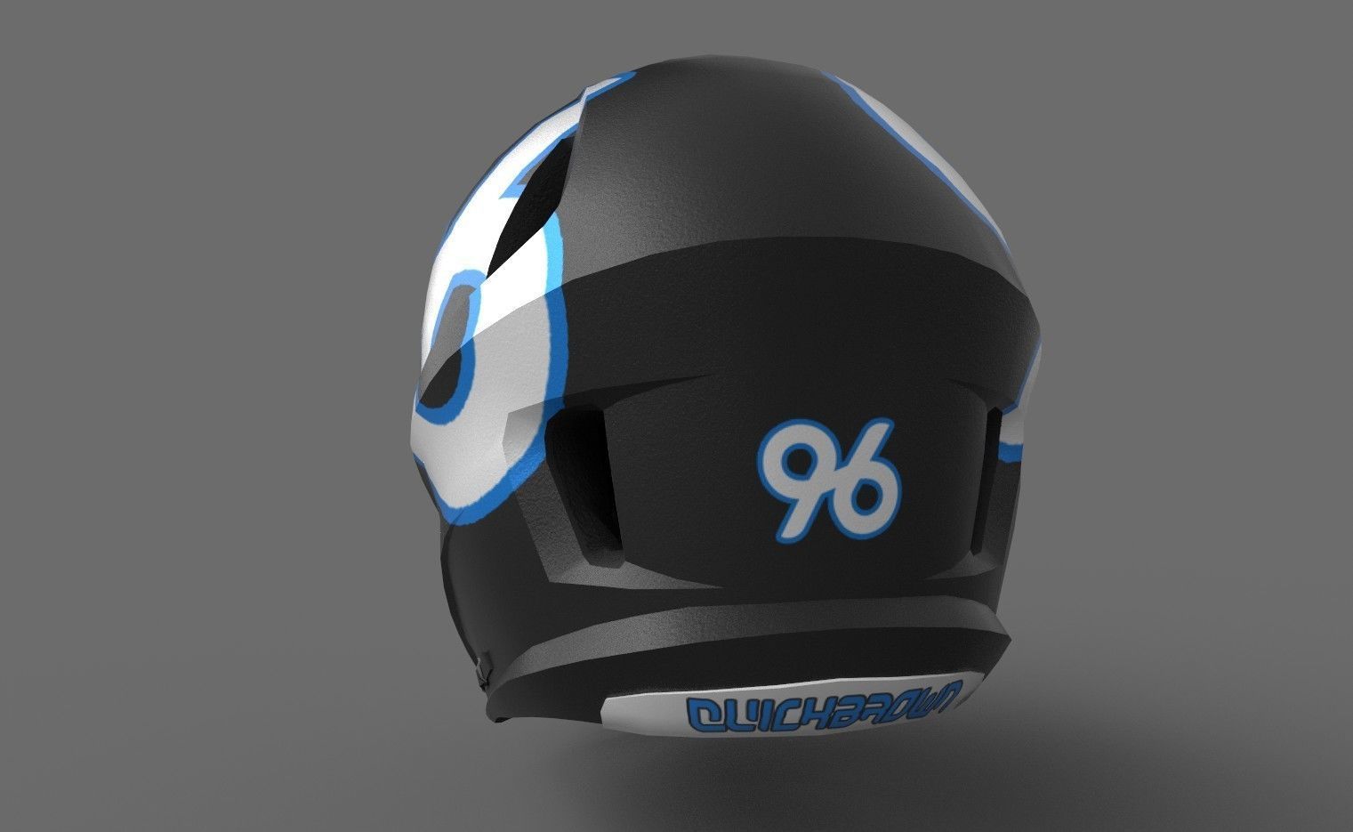 American Football Player Low-poly 3D model_7