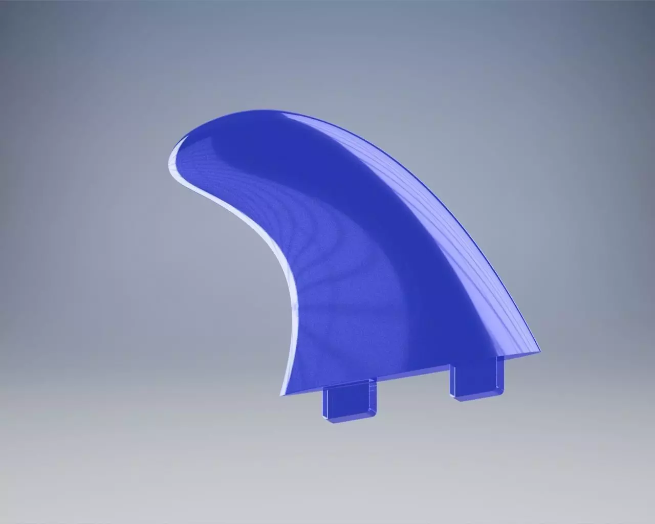 Surfboard fin 3D print model_0