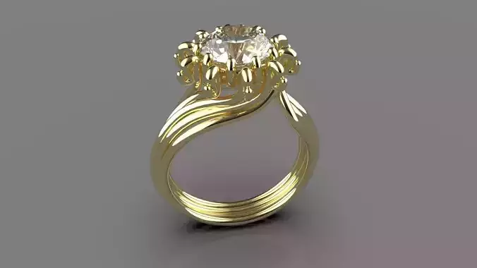 Sunshine Ring 3D print model