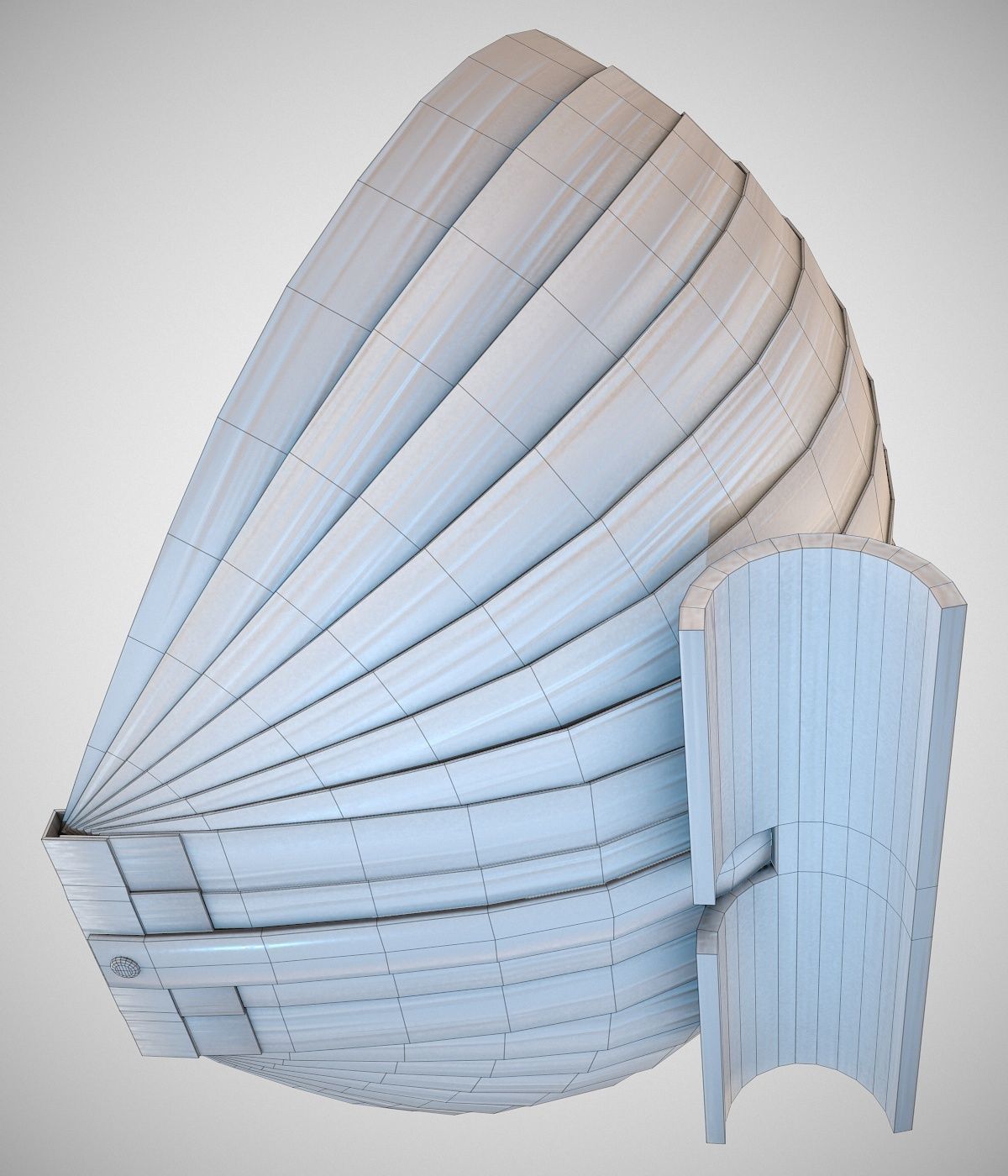 Sasando Rote Low-poly 3D model_12