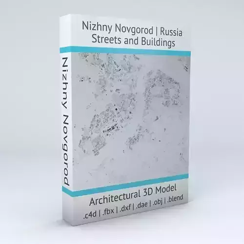 Nizhny Novgorod Streets and Buildings 3D model