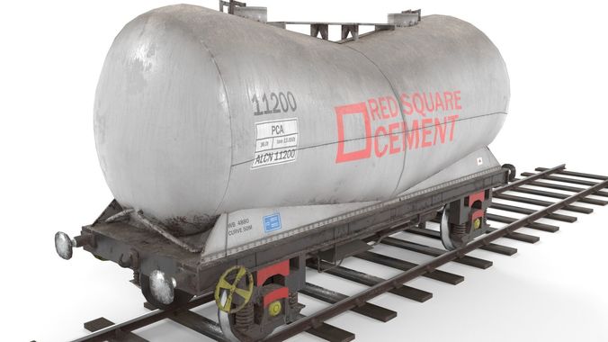 LOW poly PCA wagon Low-poly 3D model