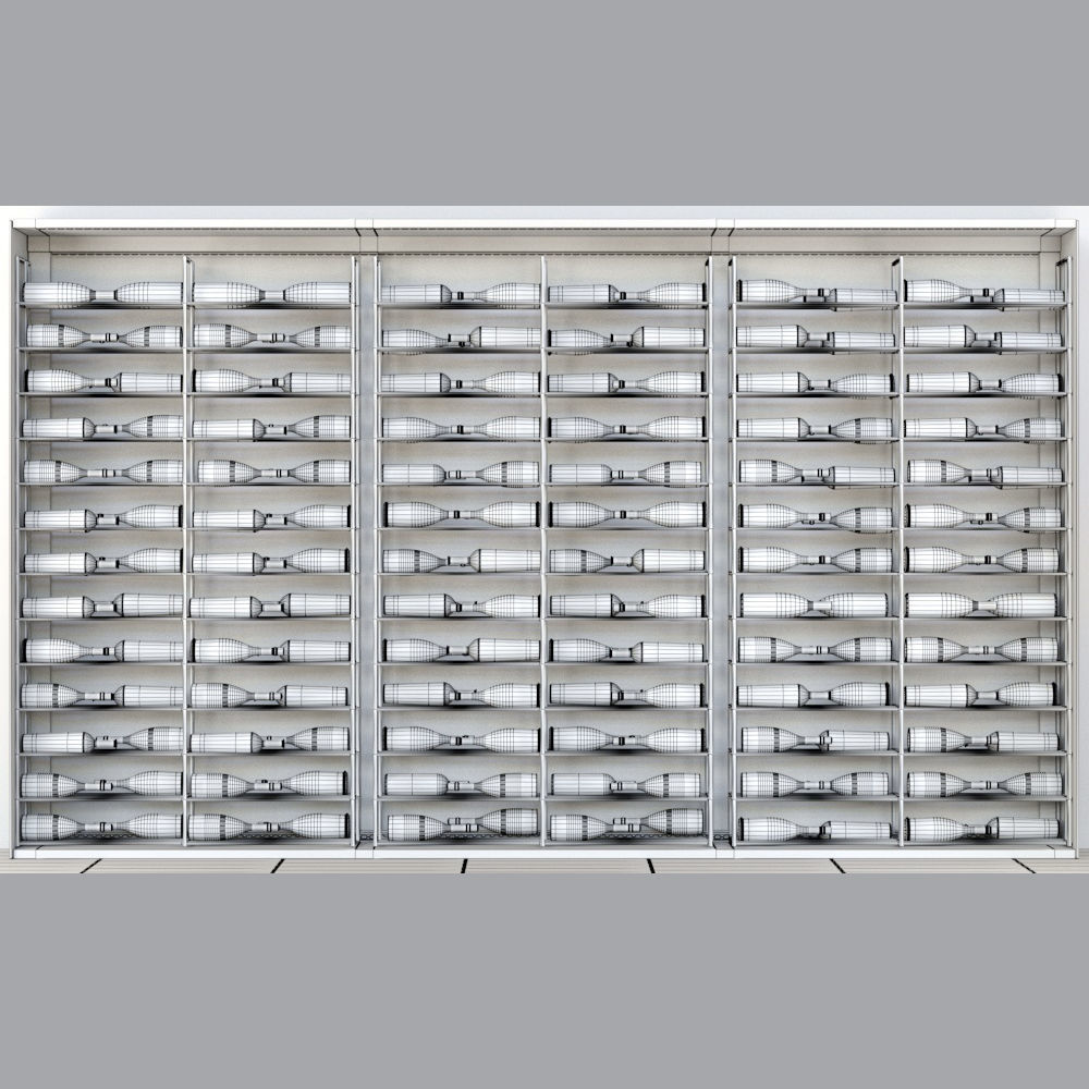 Wine rack 3D model_1