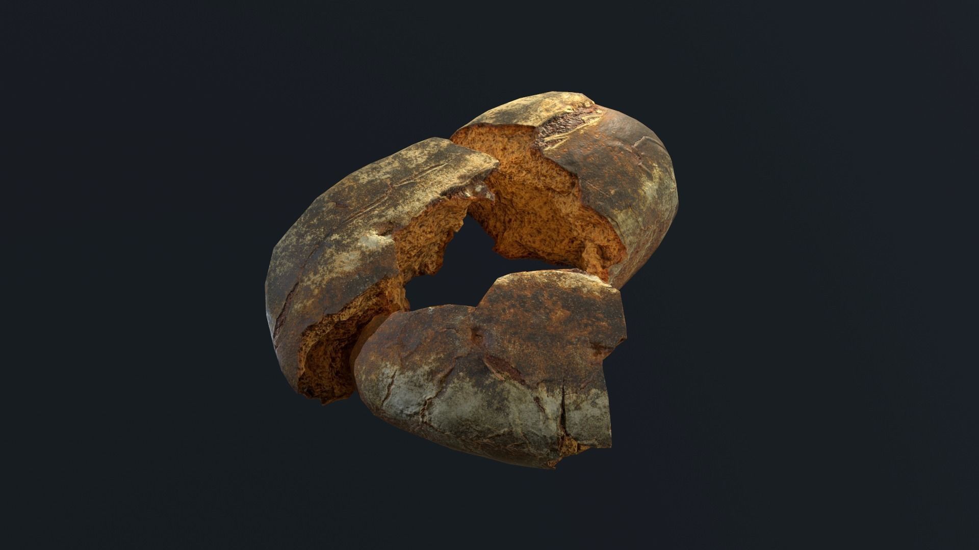 Tasty Bread 06 Low-poly 3D model_5