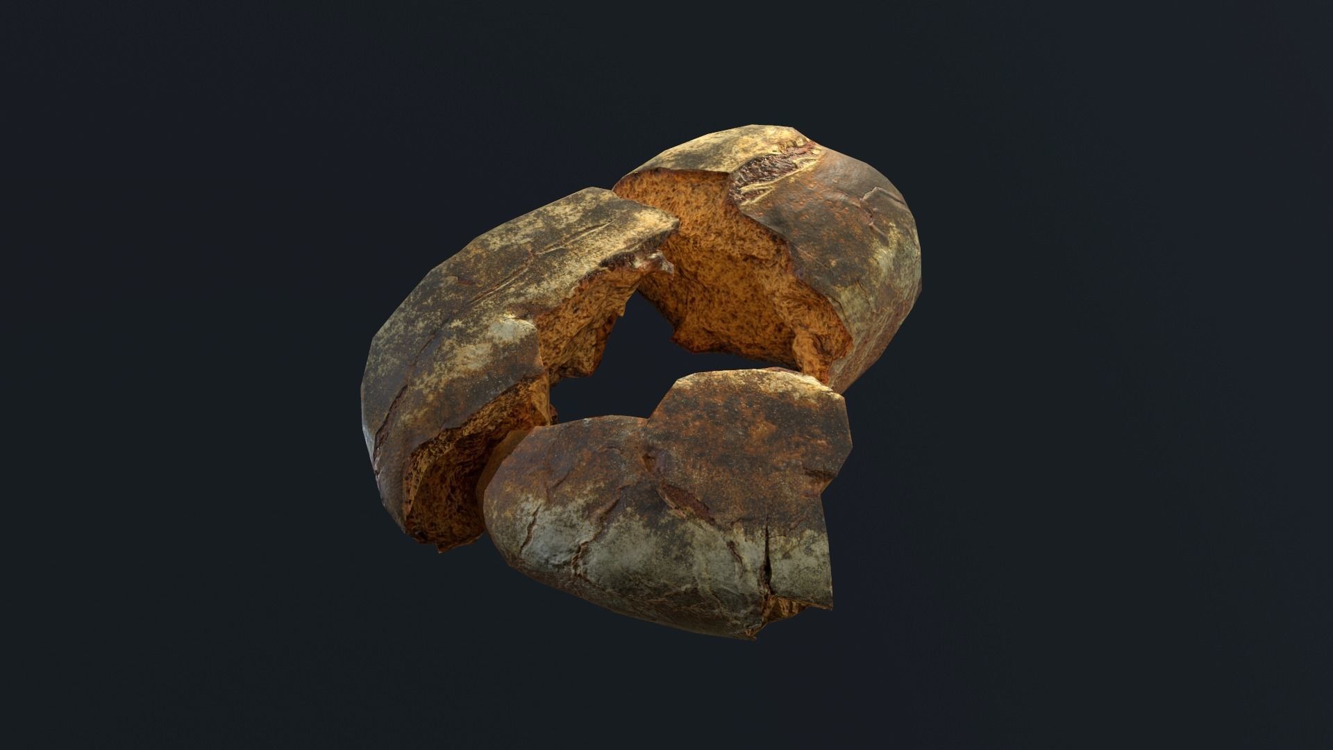 Tasty Bread 06 Low-poly 3D model_9