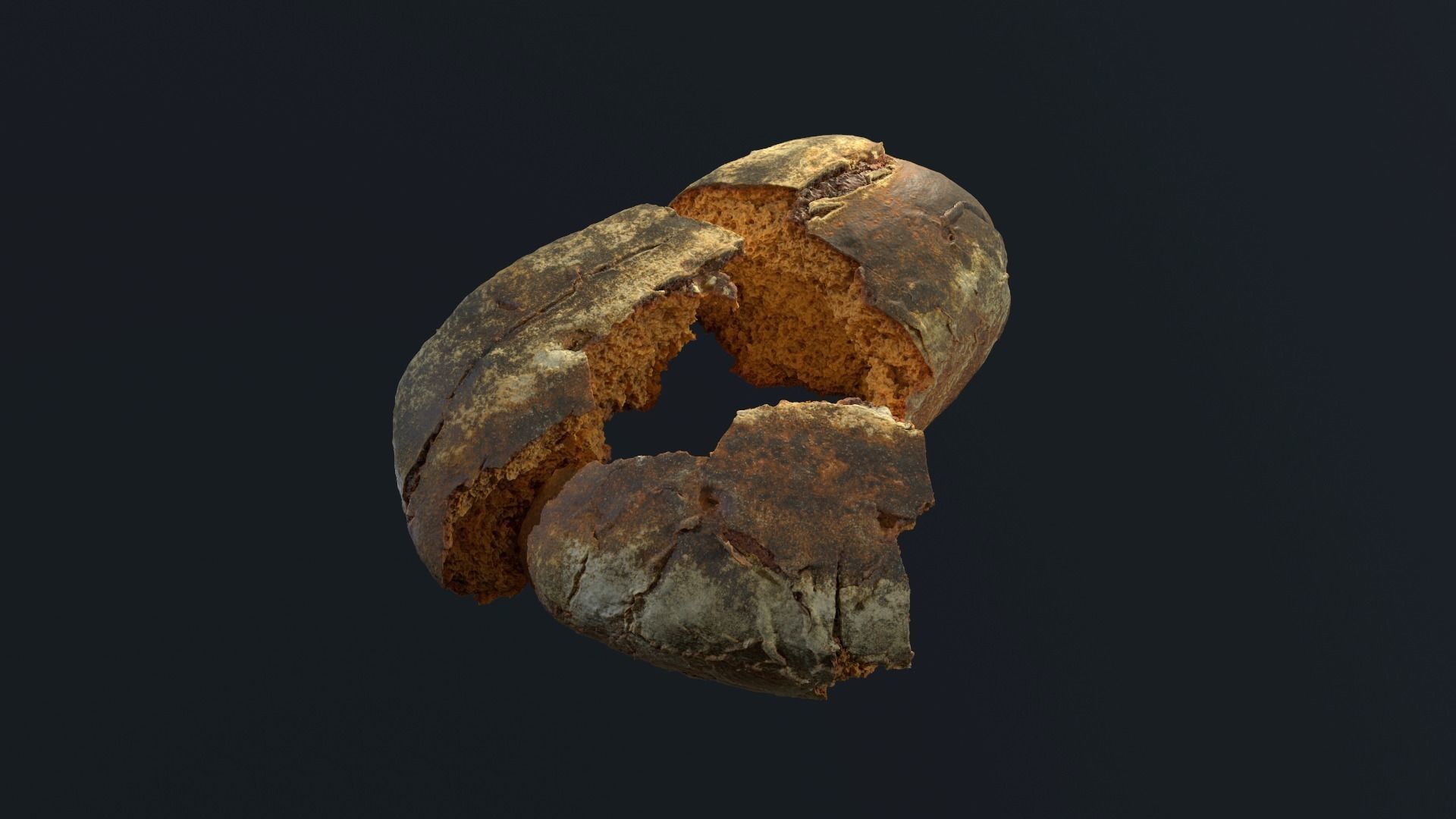 Tasty Bread 06 Low-poly 3D model_1