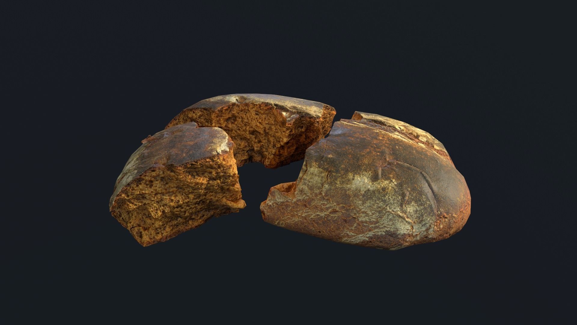 Tasty Bread 06 Low-poly 3D model_4