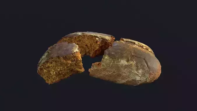Tasty Bread 06 Low-poly 3D model