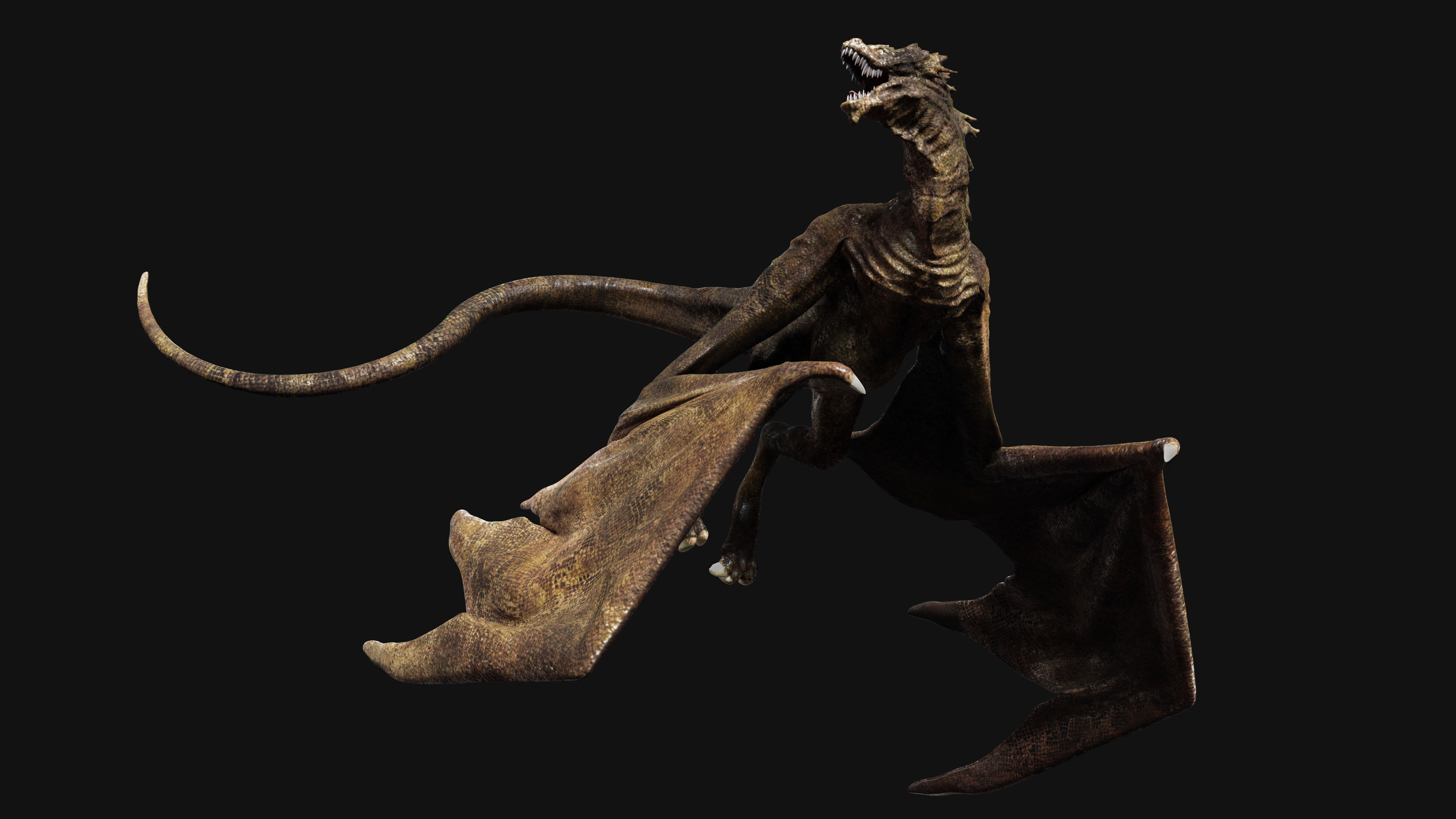 Big Fantasy Wyvern Dragon 3D model_3