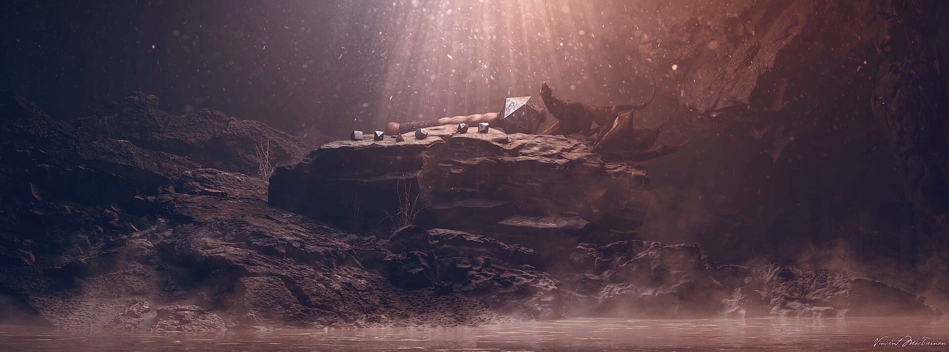 Big Fantasy Wyvern Dragon 3D model_1