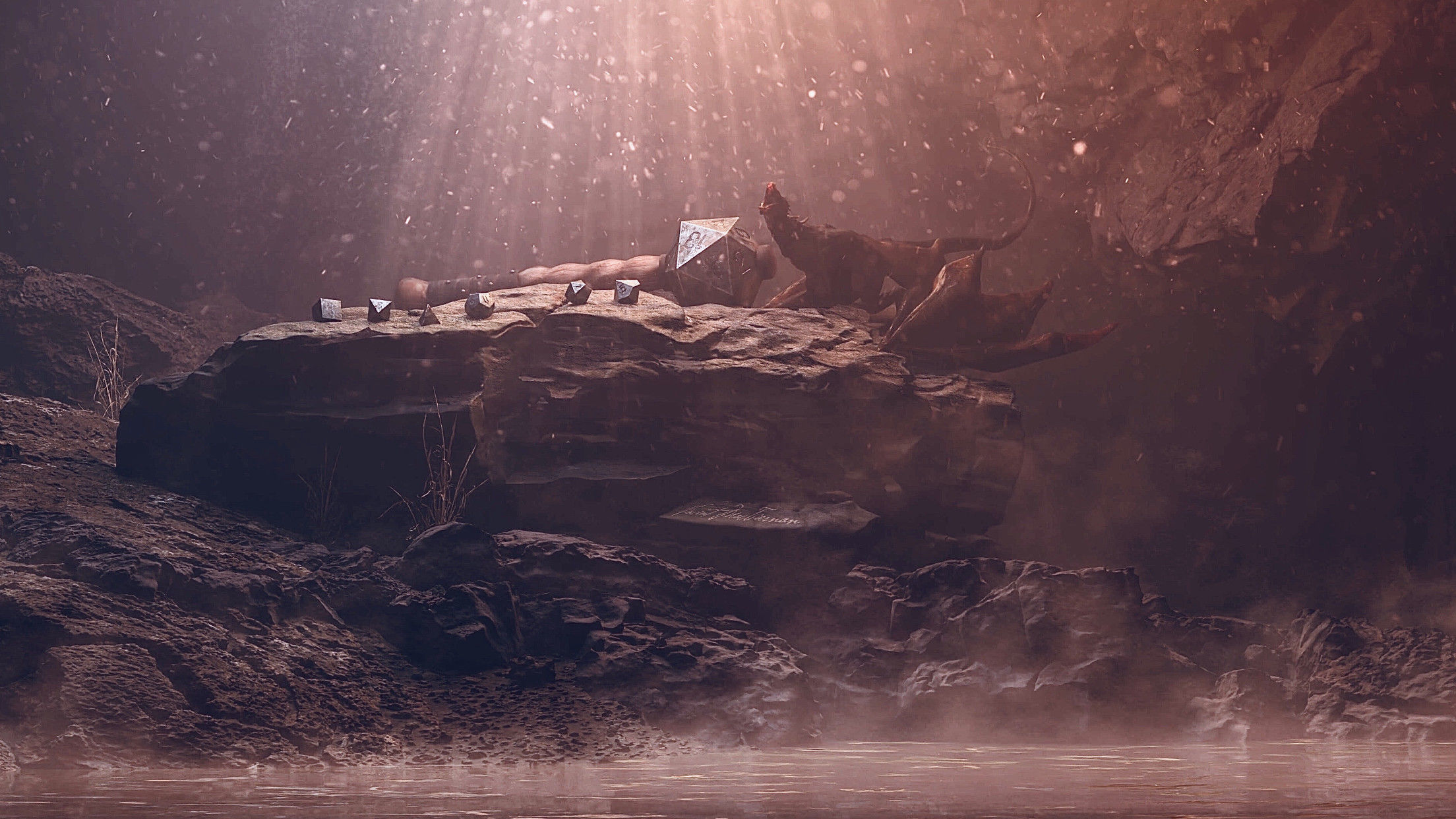 Big Fantasy Wyvern Dragon 3D model_2