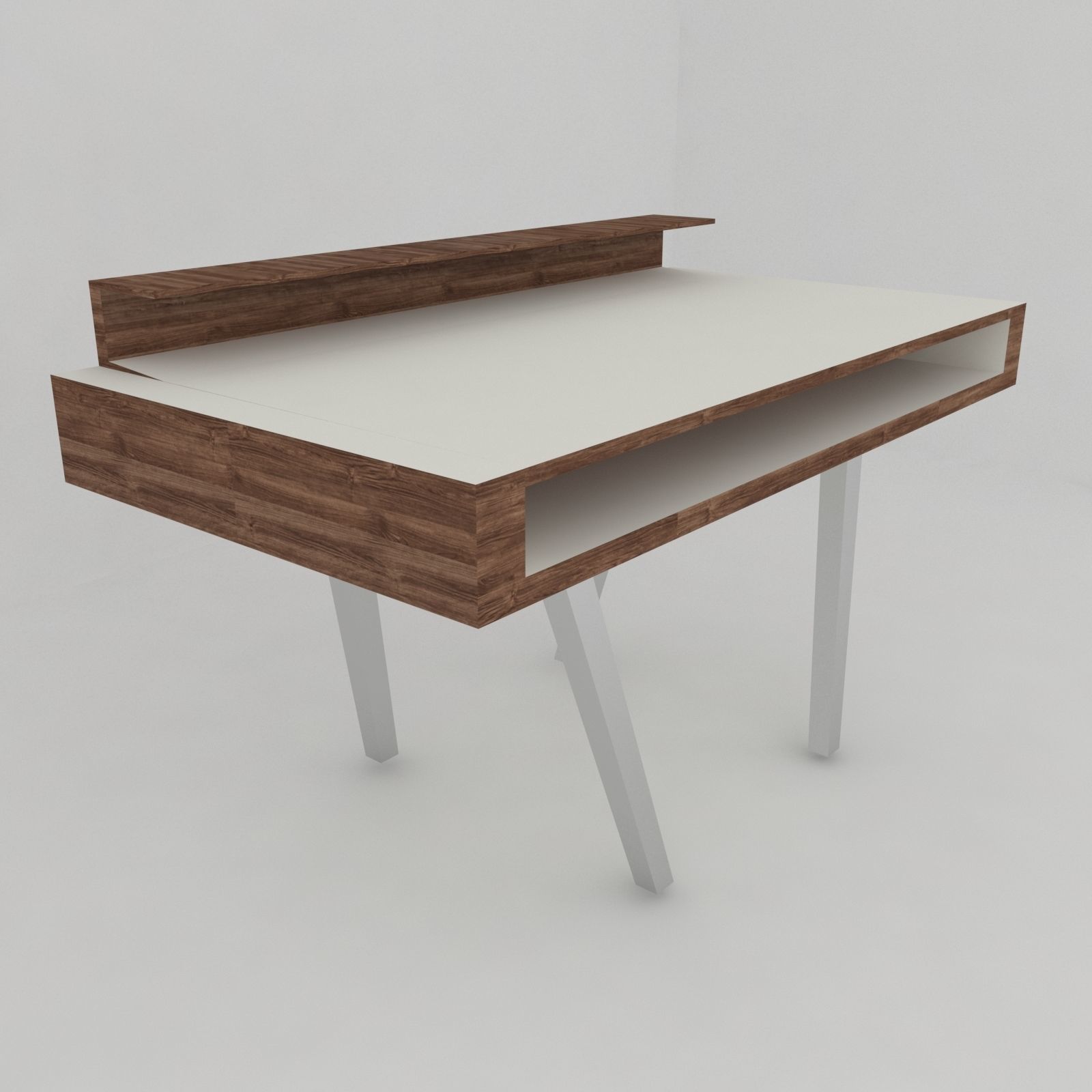 Big collection of modern tables Low-poly 3D model_14