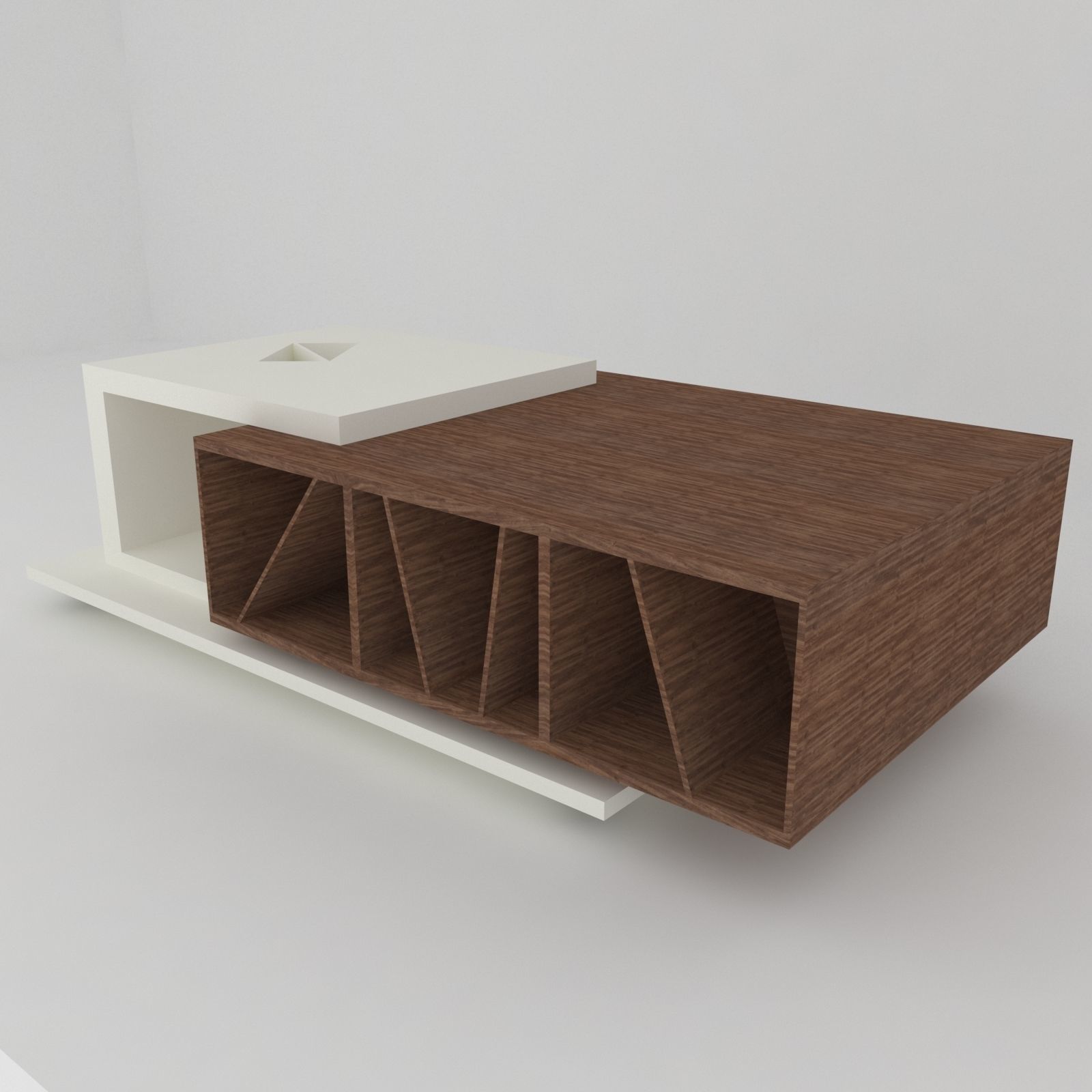 Big collection of modern tables Low-poly 3D model_9