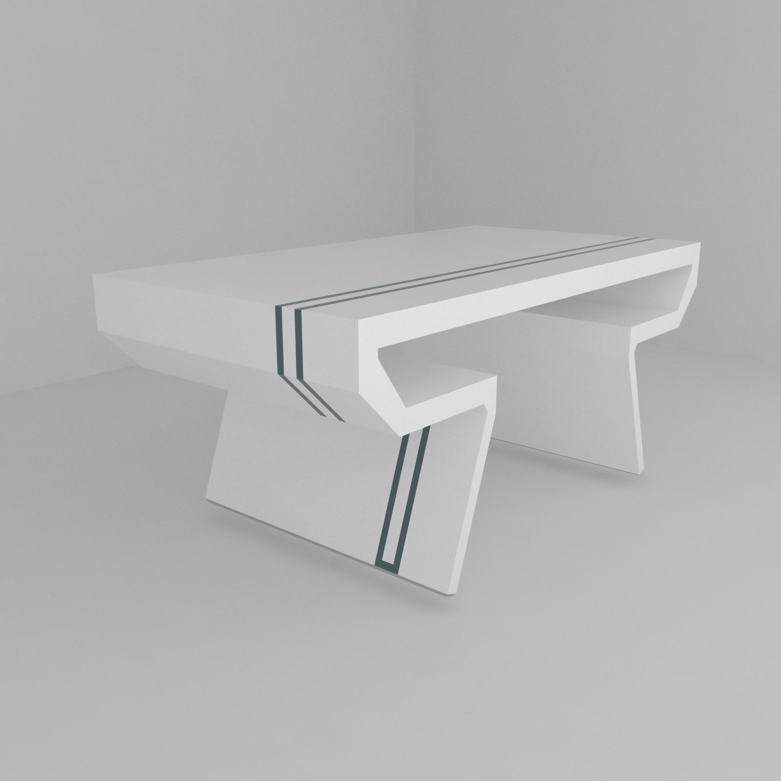 Big collection of modern tables Low-poly 3D model_12