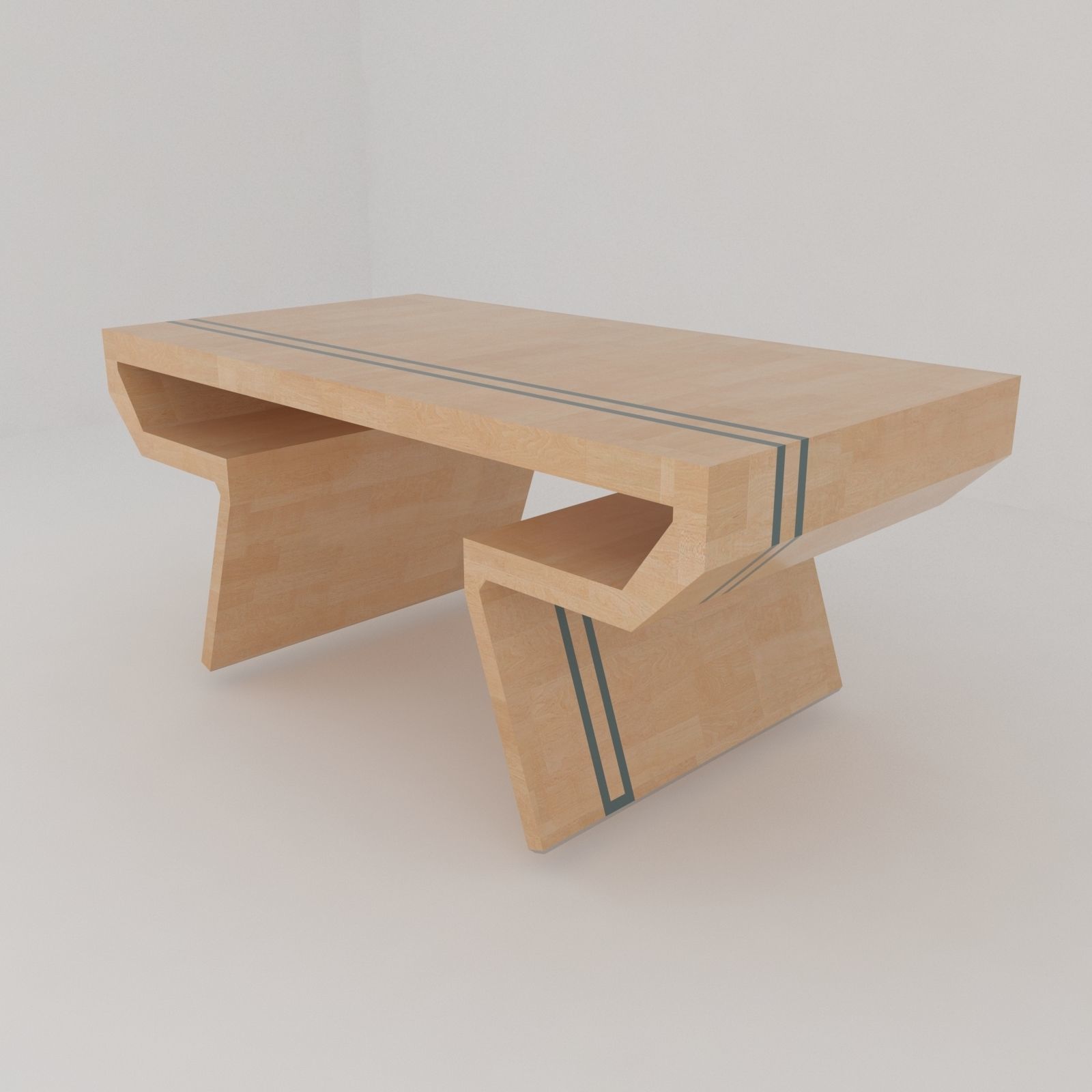 Big collection of modern tables Low-poly 3D model_19