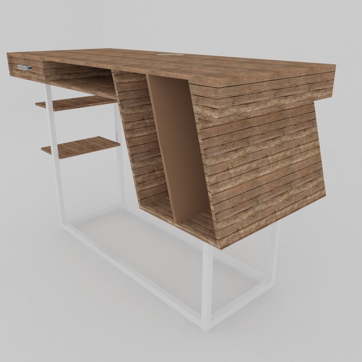 Big collection of modern tables Low-poly 3D model_5