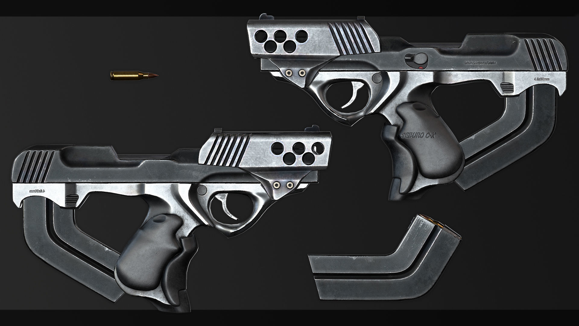 PBR Seburo Compact-eXploder Low-poly 3D model_1