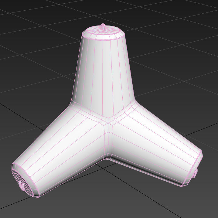 Tetrapod wave breaker  PBR Low-poly 3D model_8