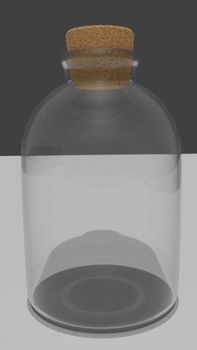 Free PBR Bottle Free 3D model