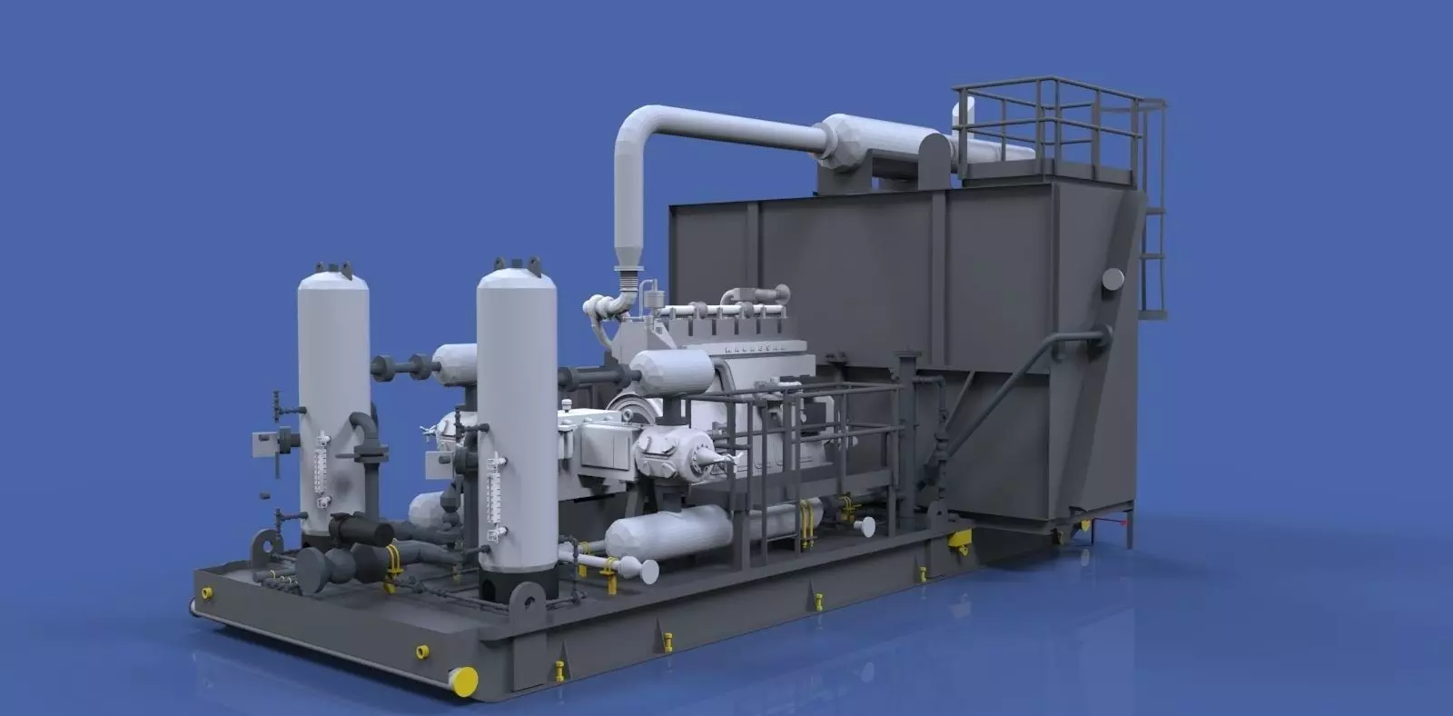 3d compressor gas Free 3D model_0