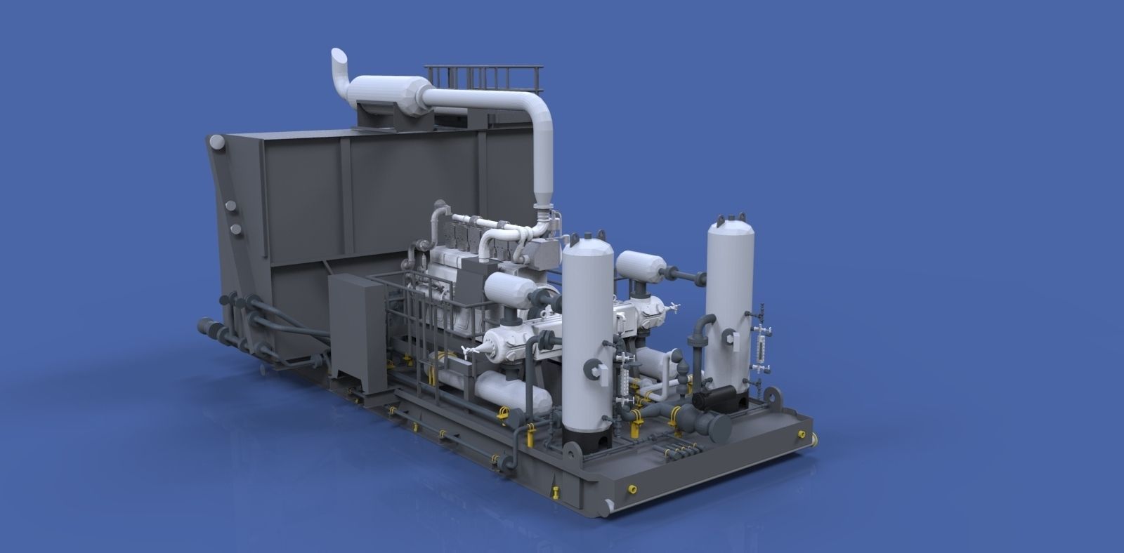 3d compressor gas Free 3D model_2