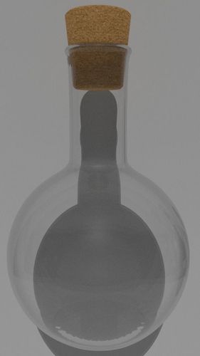 Free PBR Flat-bottomed flask Free 3D model