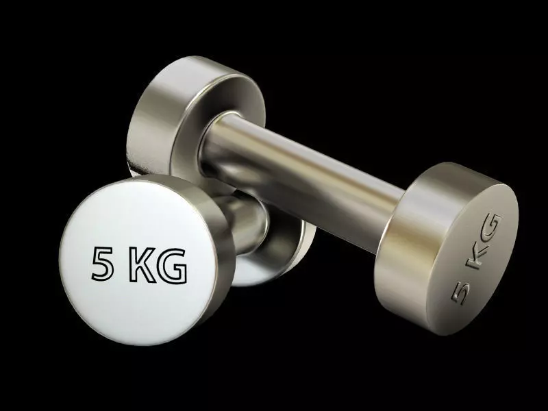 Gym dumbbell 3D model
