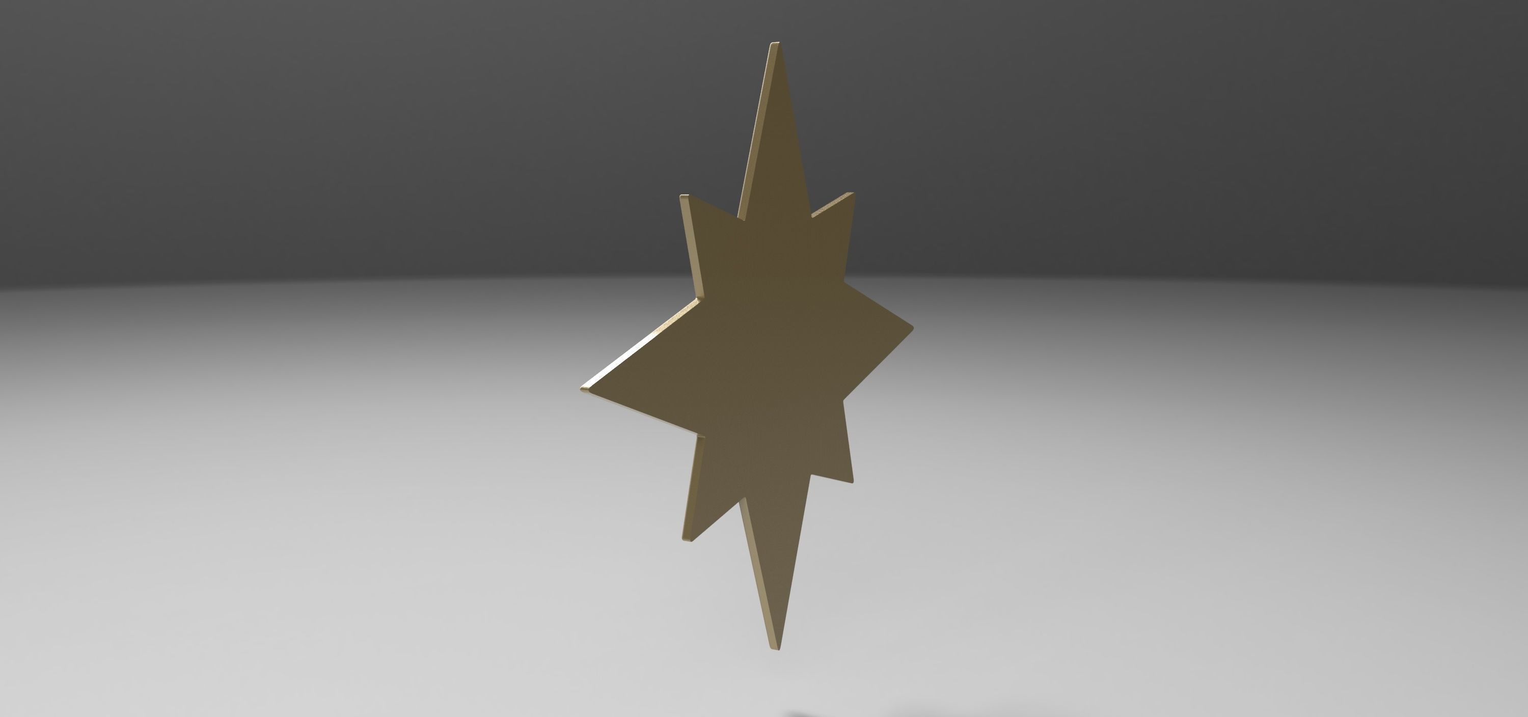 3D printable Captain Marvel emblem 3D model_3
