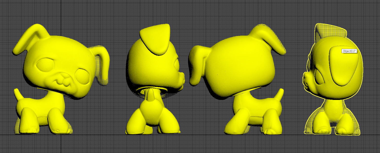 dog a toy 3D model 3D printable CGTrader