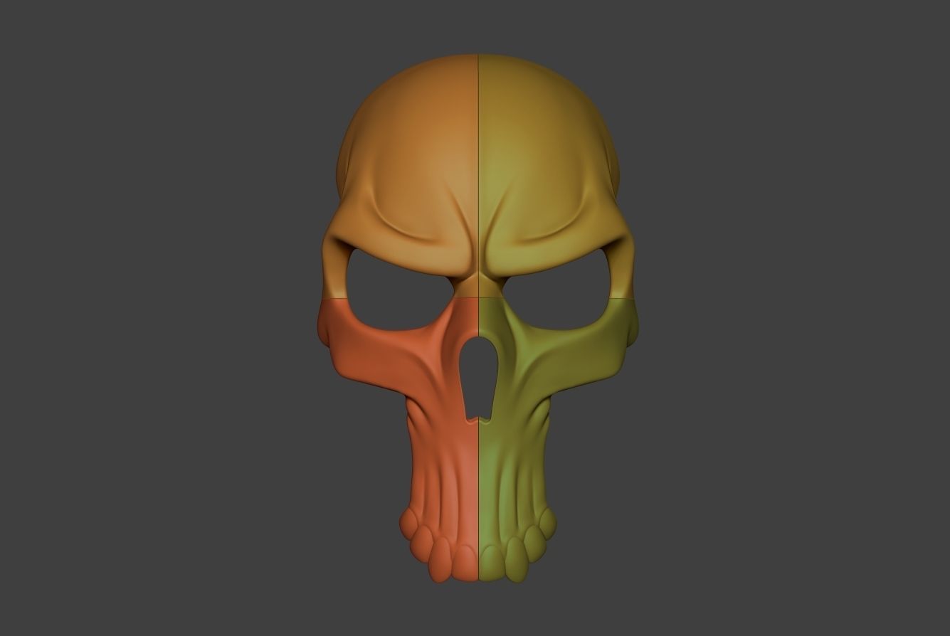 Skull Mask Collection  3D print model_14