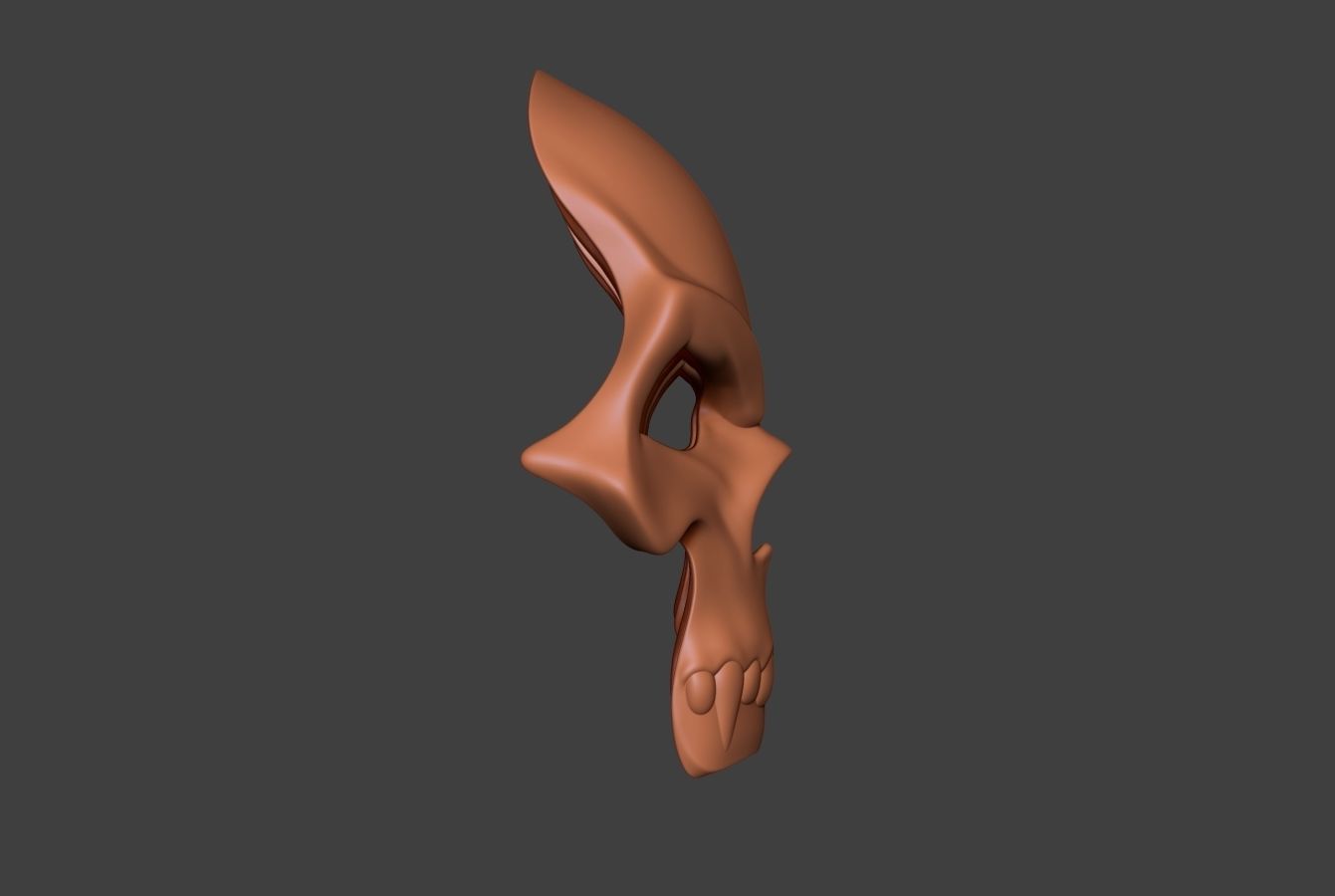 Skull Mask Collection  3D print model_20