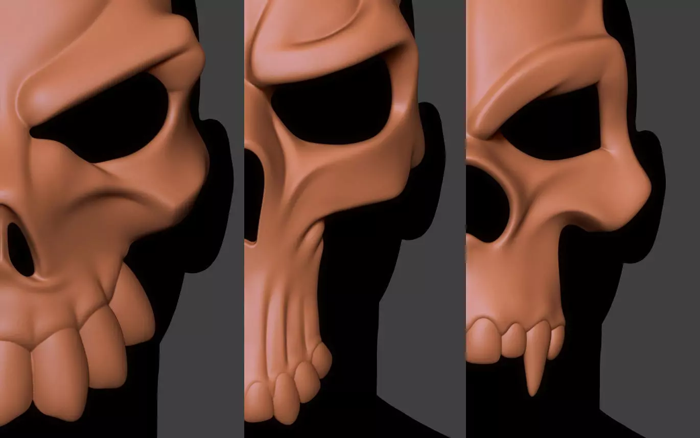Skull Mask Collection  3D print model_0