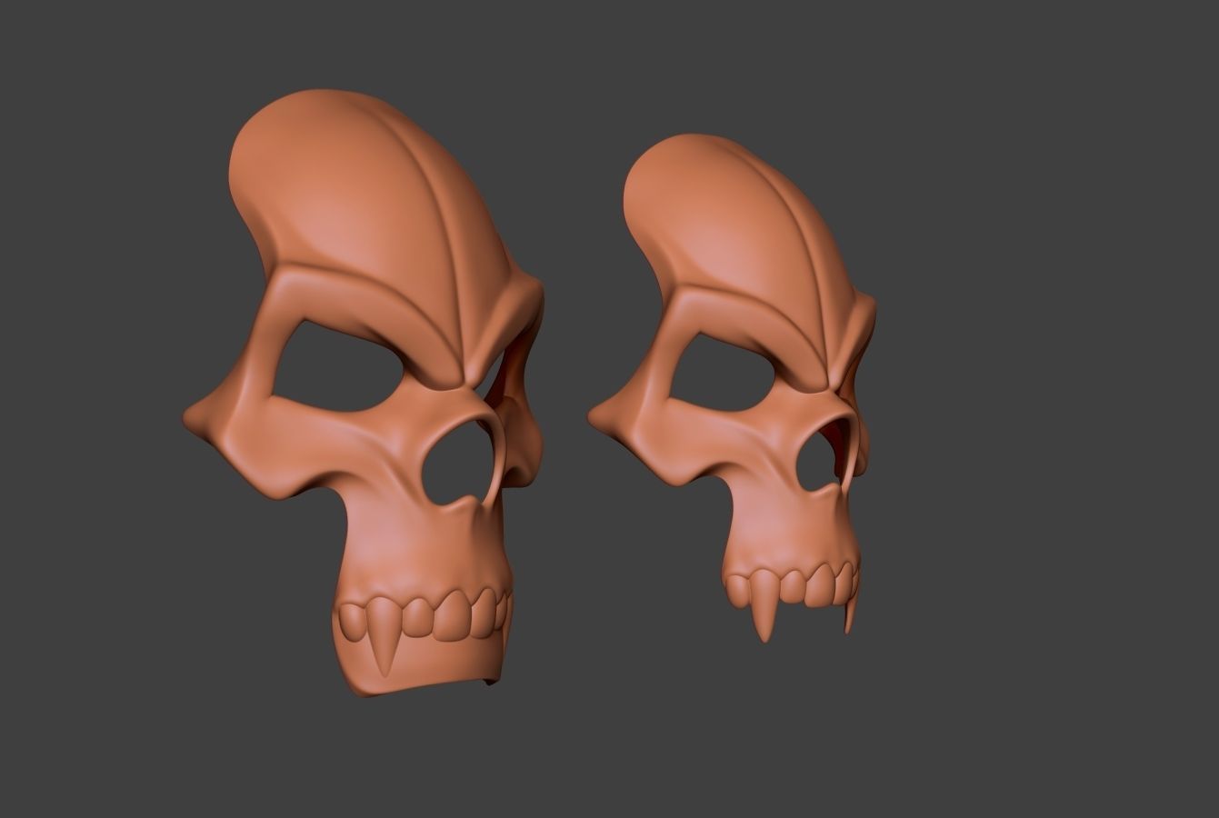 Skull Mask Collection  3D print model_19