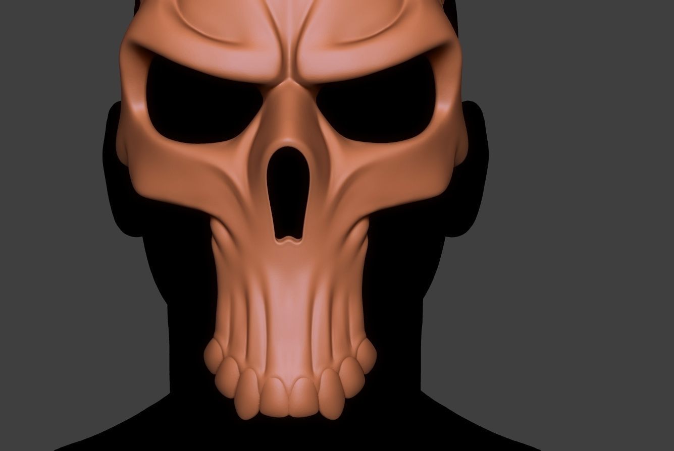 Skull Mask Collection  3D print model_10