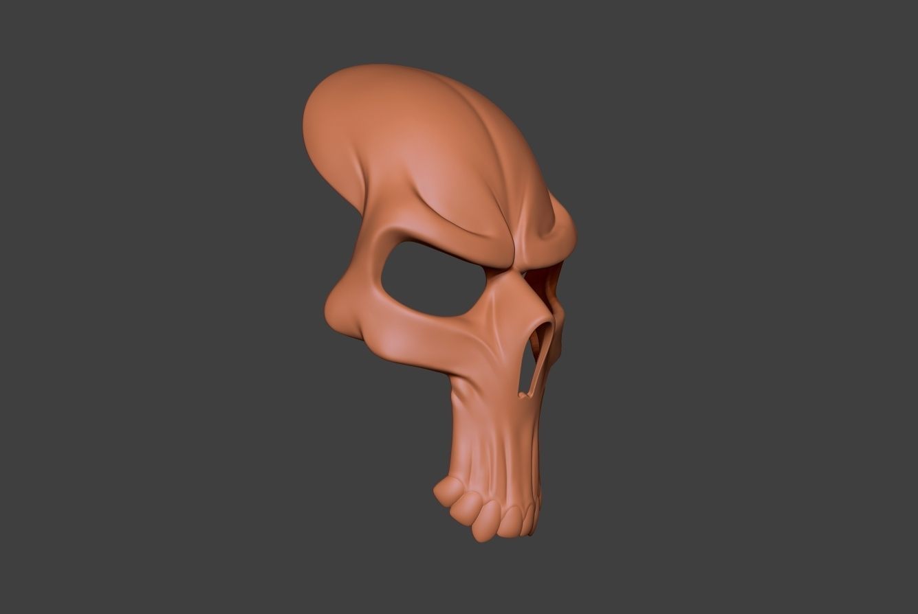 Skull Mask Collection  3D print model_12