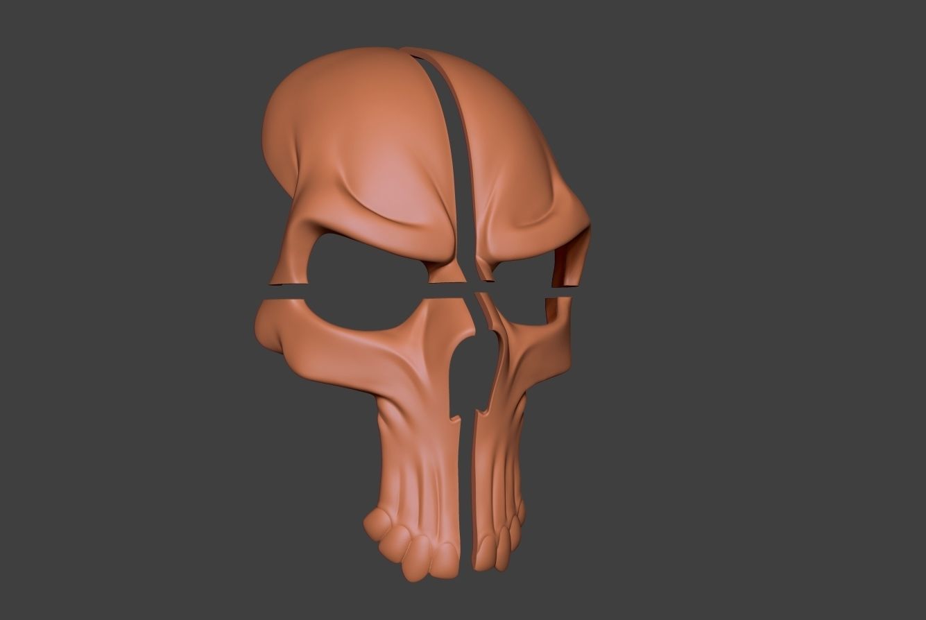 Skull Mask Collection  3D print model_15