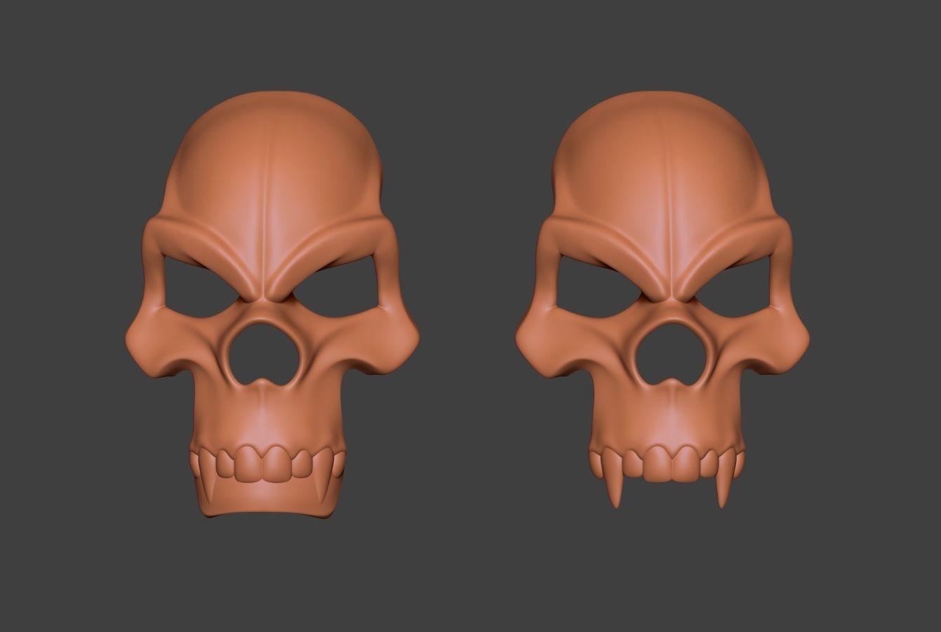 Skull Mask Collection  3D print model_18