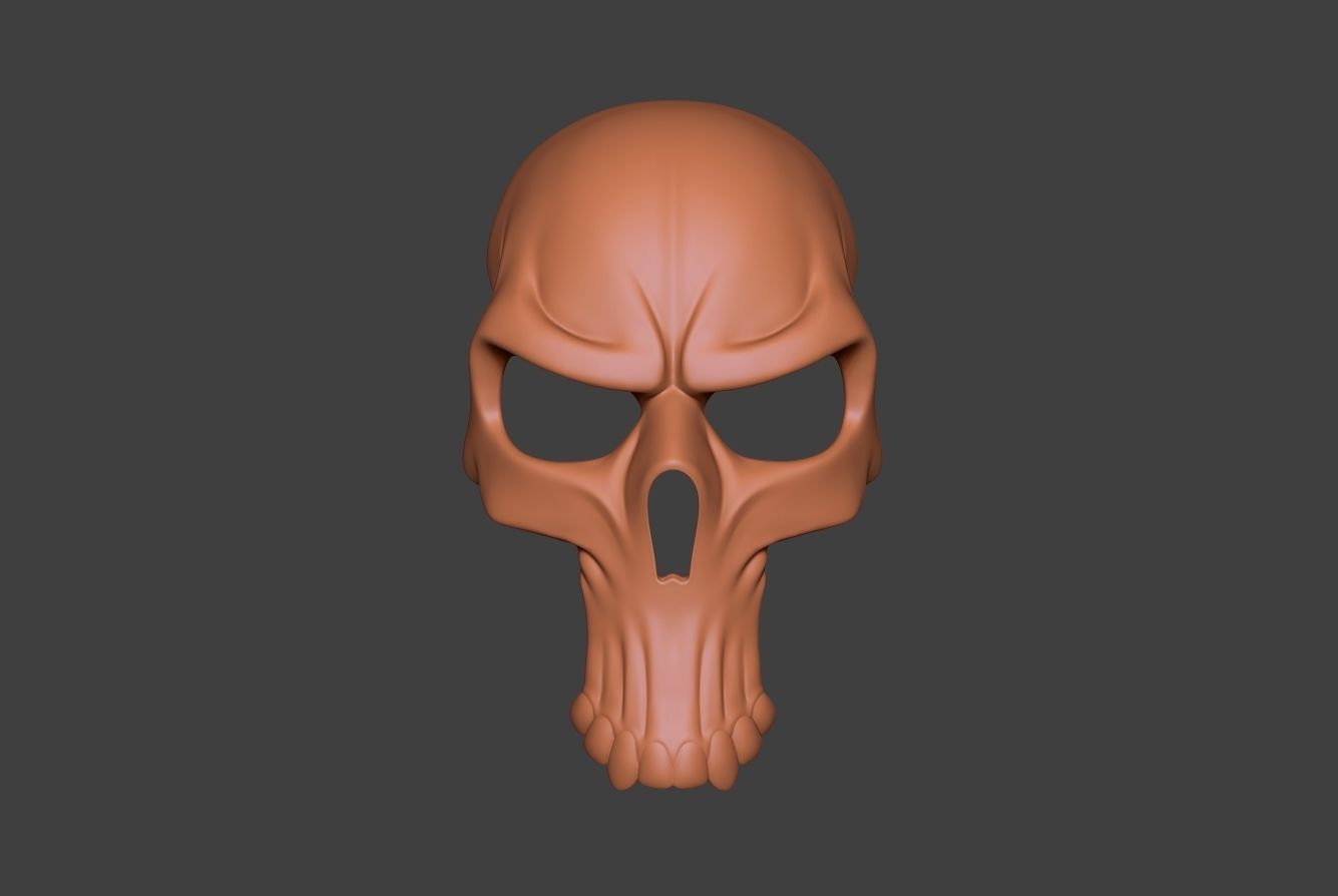 Skull Mask Collection  3D print model_11