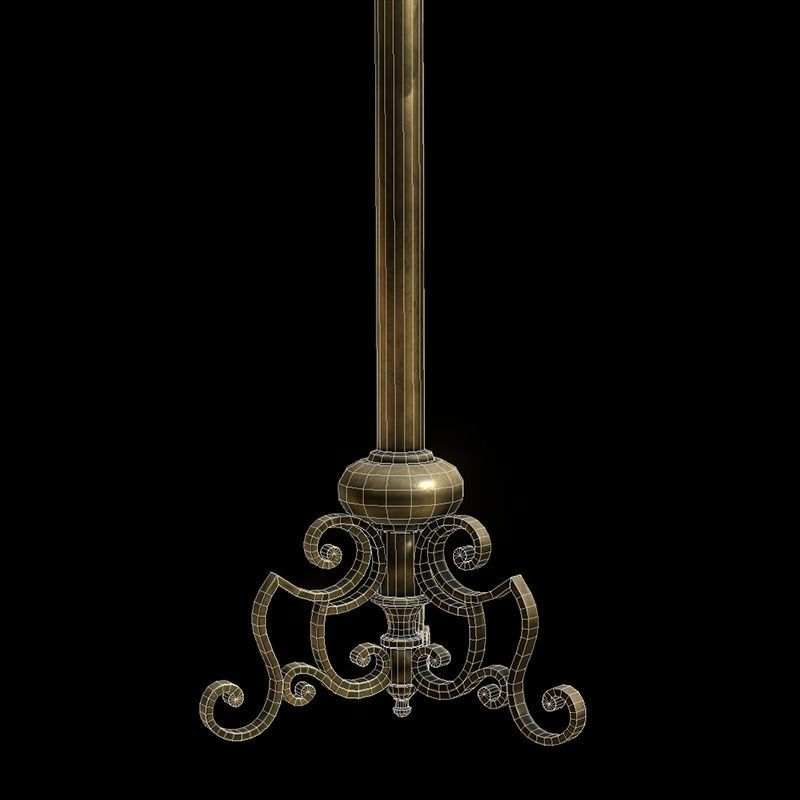 Candle Stand Holder - Game Ready Low-poly 3D model_8