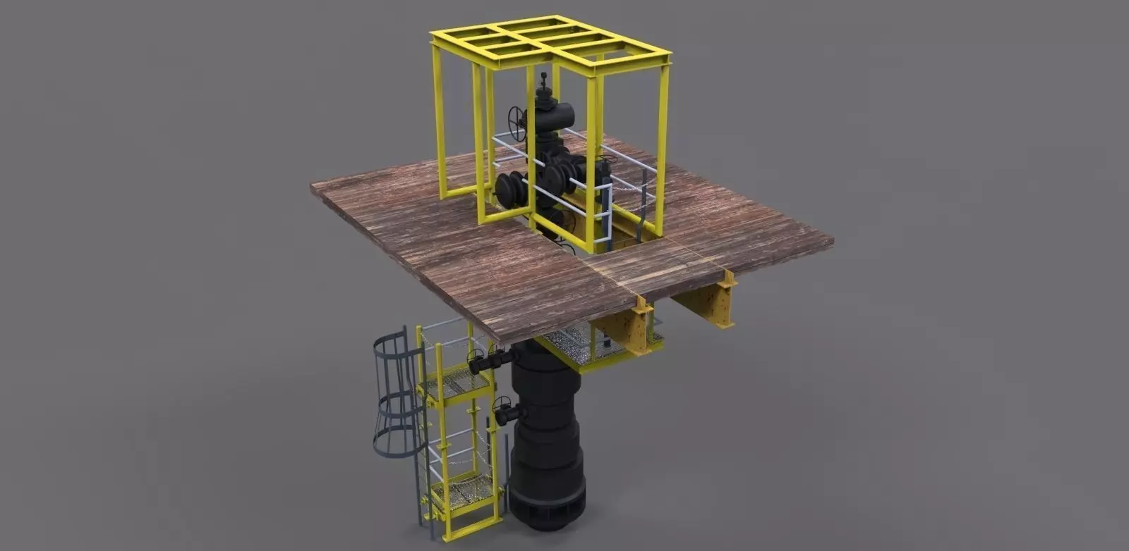 Valve access platforms Free 3D model
