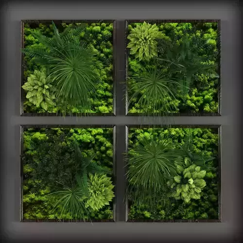 Vertical gardening 01  Low-poly 3D model