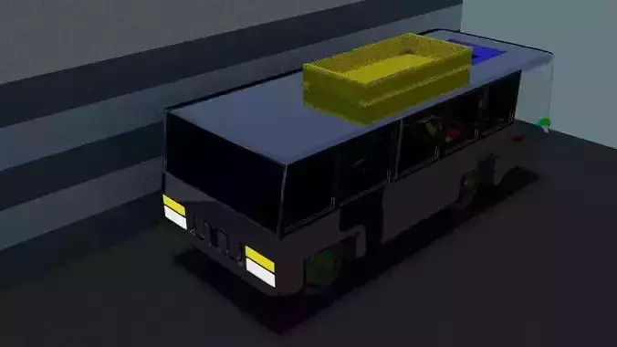 Bus animation blender Free 3D model