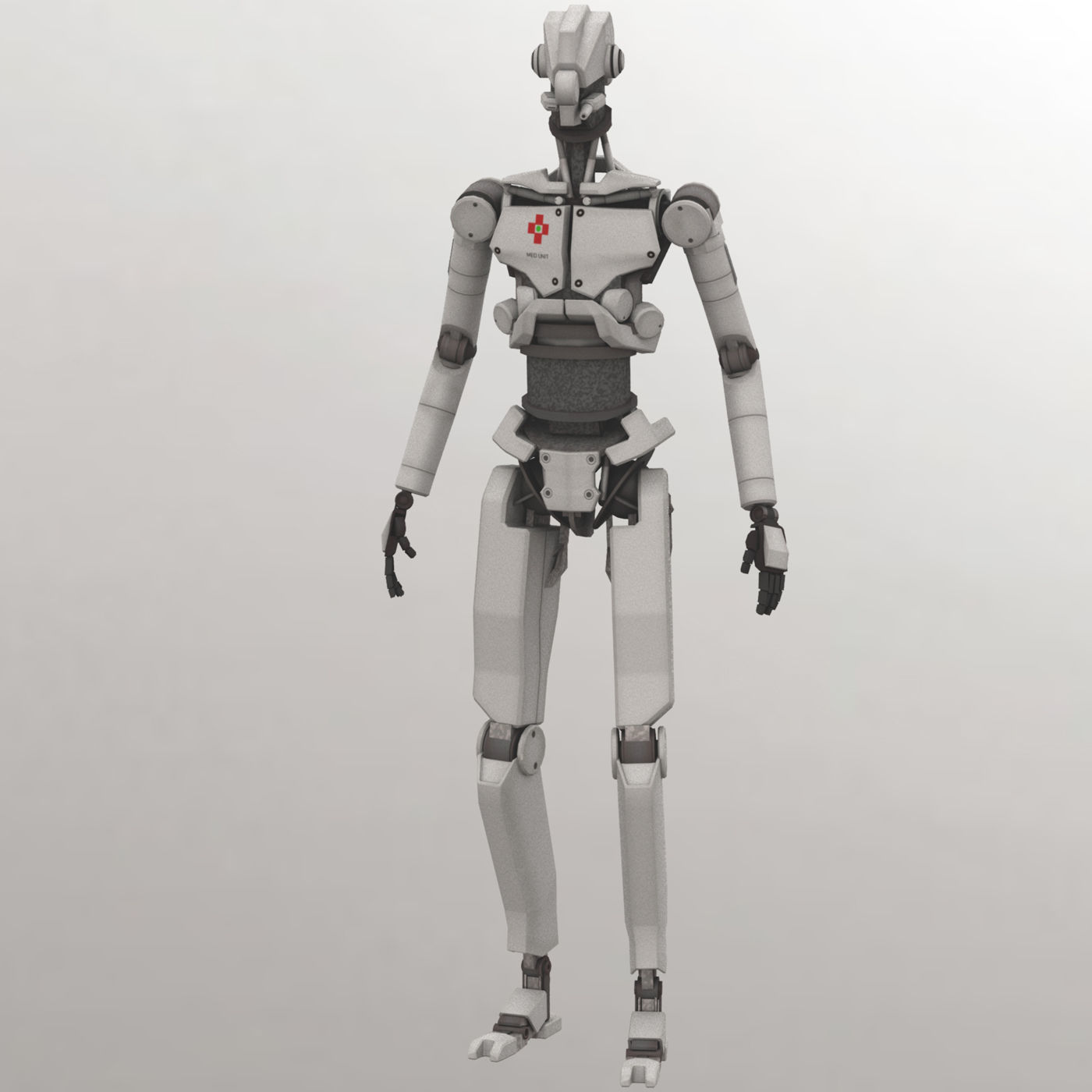 Robots Rigged Low Poly 3D Model Collection_16