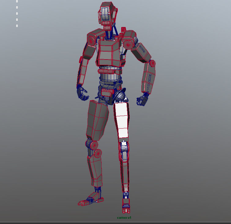 Robots Rigged Low Poly 3D Model Collection_8