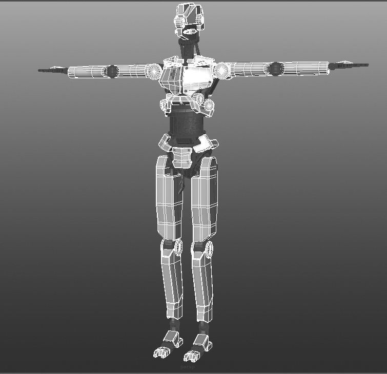 Robots Rigged Low Poly 3D Model Collection_19