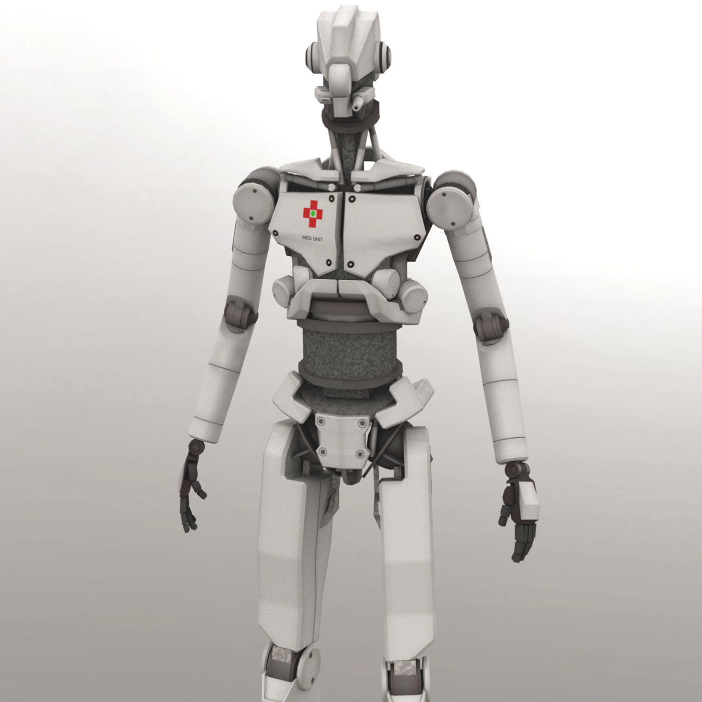 Robots Rigged Low Poly 3D Model Collection_17