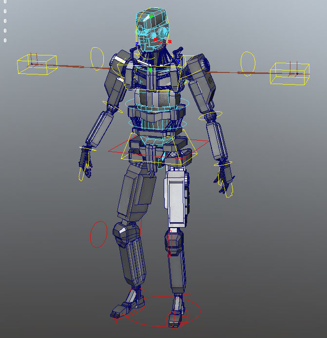 Robots Rigged Low Poly 3D Model Collection_11