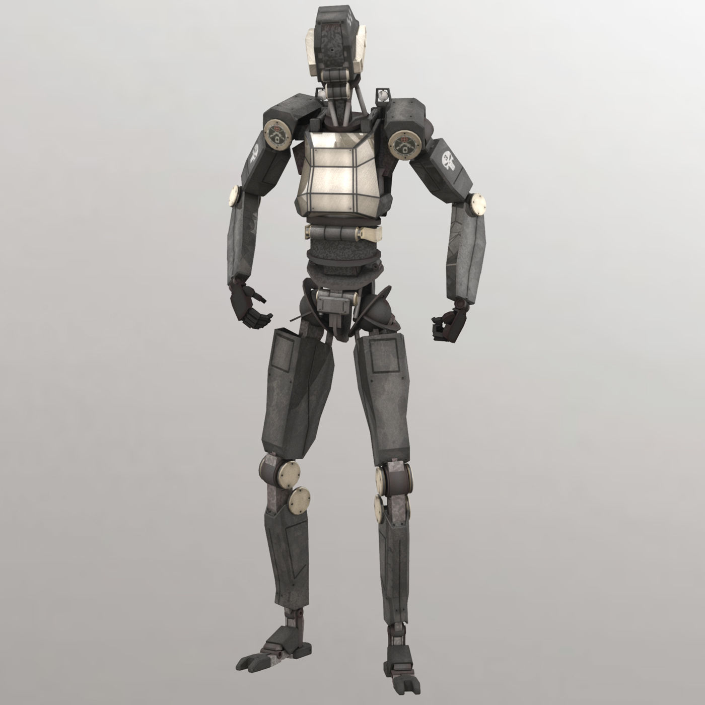 Robots Rigged Low Poly 3D Model Collection_5