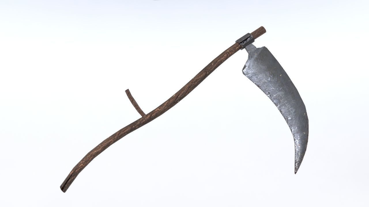 Low poly Fantasy weapons pack 3D Model Collection_60