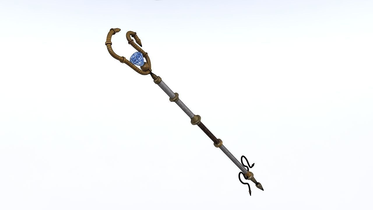 Low poly Fantasy weapons pack 3D Model Collection_42